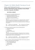 TEST BANK STANHOPE: PUBLIC HEALTH NURSING: POPULATION-CENTERED HEALTH CARE IN THE COMMUNITY|{CHAPTERS 01-46}|, 10TH EDITION