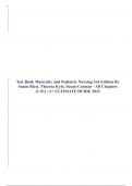 Test Bank Maternity and Pediatric Nursing 3rd Edition By Susan Ricci, Theresa Kyle, Susan Carman - All Chapters (1-51) | A+ ULTIMATE DUIDE 2023