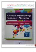 Complete with Solutions A+ TEST BANK For Clinical Reasoning Cases in  Nursing 7th Edition by Mariann Harding &Julie S. Snyder (2019), ISBN-13 978-0323527361/ace your exam