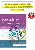 TEST BANK - Giddens, Concepts for Nursing Practice 3rd Edition, Verified Chapters 1 - 57, Complete Newest Version