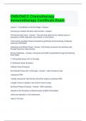 ONS ONCC Chemotherapy Immunotherapy Certificate Exam with complete solutions