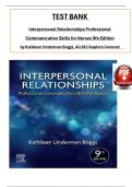 Test Bank For Interpersonal Relationships 9th Edition by Kathleen Underman Boggs, All 26 Chapters Covered, Verified Latest Edition