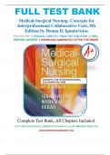 Test Bank -Medical-Surgical Nursing: Concepts for Interprofessional Collaborative Care 9th edition  by Donna D. Ignatavicius ISBN 9780323444194 chapter 1 - 74 | Questions & Answers with Rationales