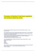 Nutrition Science Final Exam package deal with complete packs 2023.