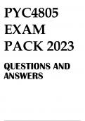 PYC4805 EXAM PACK 2023