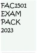 FAC1501 EXAM PACK 2023