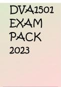 DVA1501 EXAM PACK 2023