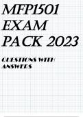 MFP1501 EXAM PACK 2023