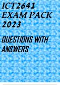 ICT2641 EXAM PACK 2023