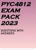 PYC4812 EXAM PACK 2023