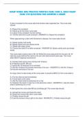 NNAAP NURSE AIDE PRACTICE WRITTEN EXAM 1AND 2, 2023 NNAAP EXAM 150 QUESTIONS AND ANSWERS