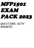 MFP1501 EXAM PACK 2023