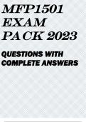 MFP1501 EXAM PACK 2023