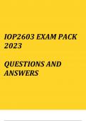 Ergonomics(IOP2603 Exam pack 2023)
