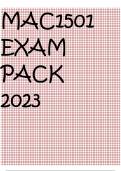 MAC1501 EXAM PACK 2023