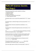 TEAS ATI Science Secrets Test Prep 1