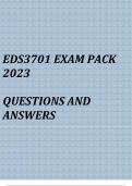 EDS3701 Exam pack 2024