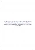 test bank for Davis Advantage for Essentials of Psychiatric Mental Health Nursing: Concepts of Care in Evidence-Based Practice 8th Edition - All Chapters | A+ ULTIMATE GUIDE 2023