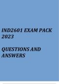 IND2601 Exam pack 2023
