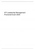 ATI Leadership Management Proctored Exam 2020.pd