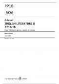 AQA A-level ENGLISH LITERATURE B 7717/1B Paper 1B JUNE 2023 FINAL MARK SCHEME  Literary genres: Aspects of comedy