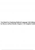 test_bank_for_exploring_medical_language_11th_edition_by_myrna_lafleur_brooks_chapter_1_16_complete_guide