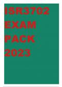 ISR3702 EXAM PACK 2023