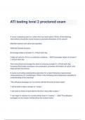 ATI TESTING LEVEL 2  PROCTORED EXAM 2019 WITH NGN QUESTIONS WITH SOLUTIONS (A+ GRADED)