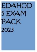 EDAHOD5 EXAM PACK 2023