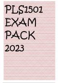PLS1501 EXAM PACK 2023