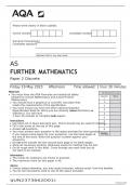 AS FURTHER MATHEMATICS Paper 2 Discrete