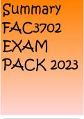 Summary FAC3702 EXAM PACK 2023