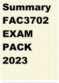 Summary FAC3702 EXAM PACK 2023