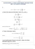 MATH 534 HW 2. LATEST ASSIGNMENT 2023/2024 WITH 100% ACCURATE ANSWERS.