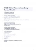 PALS - Written Test and Case Study Review Material Questions with Complete Solutions ( A+ GRADED 100% VERIFIED)