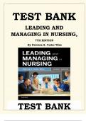 TEST BANK FOR leading_and_managing_in_nursing__7th_edition_by_patricia_s._yoder_wise_isbn__9780323449137
