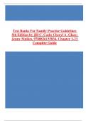 Test Banks For Family Practice Guidelines 5th Edition by Jill C. Cash; Cheryl A. Glass; ‎Jenny Mullen, 9780826135834, Chapter 1-23 Complete Guide