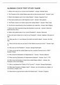 Alabama Civics Test Study Guide