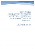 Brunner & Suddarth's  Medical-Surgical Nursing 14e (Hinkle 2017) Test Bank