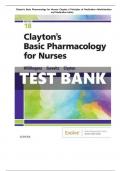 Clayton's Basic Pharmacology for Nurses: Chapter 6 Principles of Medication Administration and Medication Safety Exam Questions with Complete Solutions 2023-2024 