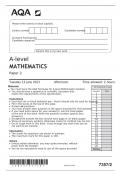 MATHEMATICS Paper 2   Tuesday 13 June 2023