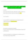   HCCA - CHC EXAM STUDY PACK -With 100% verified solutions-2023-2024
