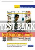 Test Bank For Research Methods for Social Work: Being Producers and Consumers of Research, Updated Edition 2nd Edition All Chapters - 9780205011315