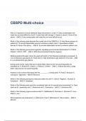  CBSPD Multi-choice Questions & Answers 2023 ( A+ GRADED 100% VERIFIED)