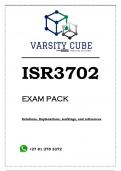 ISR3702 EXAM PACK 2024