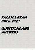 Distinctive Financial Reporting(FAC3702 Exam pack 2023)