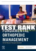 Test Bank For Fundamental Orthopedic Management for the Physical Therapist Assistant, 5th - 2022 All Chapters - 9780323661713