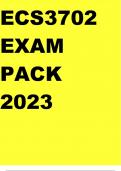 ECS3702 EXAM PACK 2023