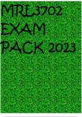 MRL3702 EXAM PACK 2023