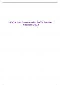 SCCJA Unit 3 exam with 100% Correct Answers 2023